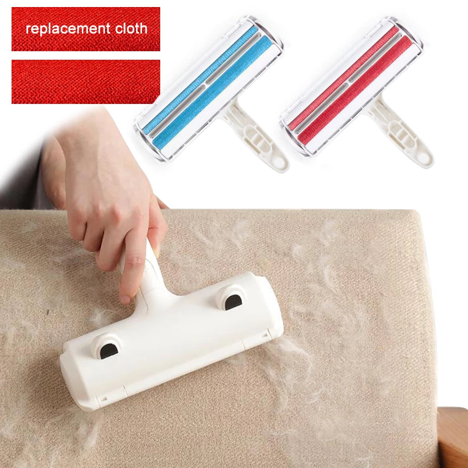 2-Way Pet Hair Remover Roller Lint Remove Brush Dog Cat Hair Clothes Carpet Cleaning Brush Fuzz Shaver