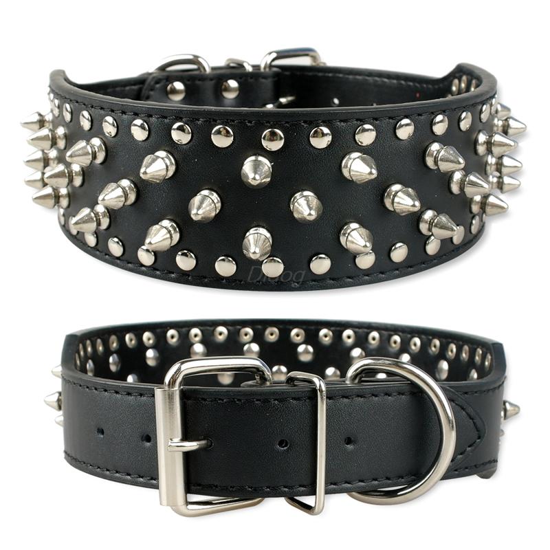 Pet collar large dog rivet collar