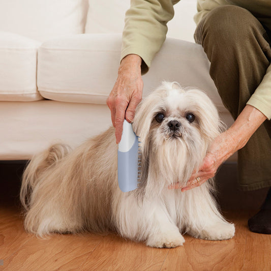 Pet Silicone Massage Brush Deodorant Sterilization Comb Handle Dog Grooming Shaving Massage Cleaning Comb Fur Remove Brush