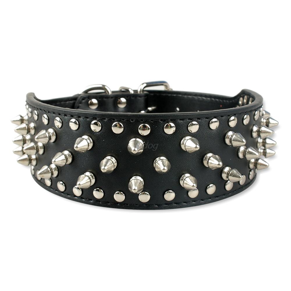 Pet collar large dog rivet collar