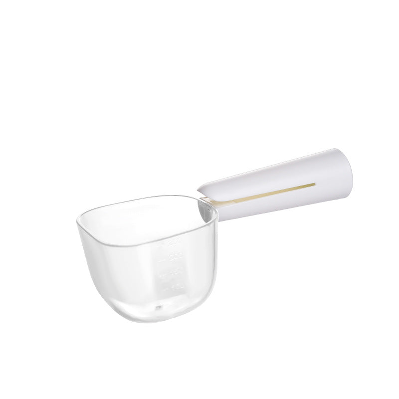 Pet Food Spoon Transparent With Scale Measurement