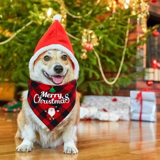 Christmas Dog Bandana Pet Triangle Scarf For Puppy And Cat Pet Festive Accessories Small Dogs Bandana Hot Dog Accessories Gift Christmas Dog Bandana Pet Triangle Scarf For Puppy And Cat Pet Festive Accessories Small Dogs Bandana Hot Dog Accessories Gift Accessories 0 Pet Palace Co