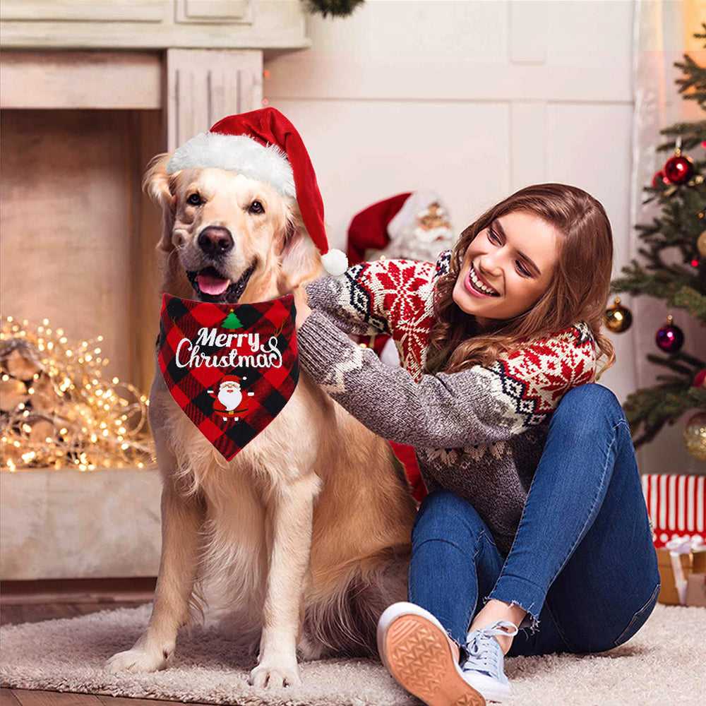 Christmas Dog Bandana Pet Triangle Scarf For Puppy And Cat Pet Festive Accessories Small Dogs Bandana Hot Dog Accessories Gift Christmas Dog Bandana Pet Triangle Scarf For Puppy And Cat Pet Festive Accessories Small Dogs Bandana Hot Dog Accessories Gift Accessories 0 Pet Palace Co