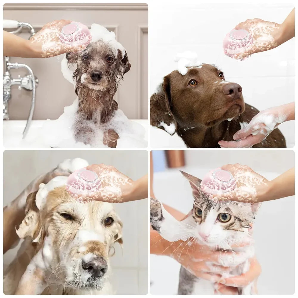 Pet Shampoo Massager Bath Brush Bathroom