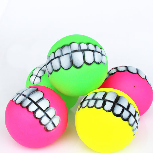 Pet Dog Tooth Sounding Ball Enamel Toy